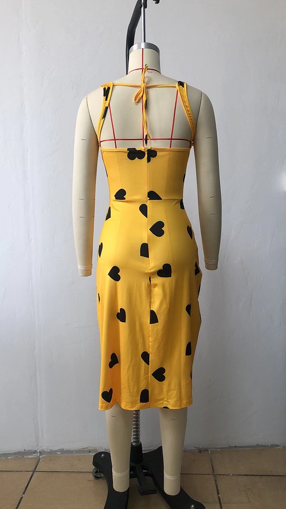 WHOLESALE | Heart Back Tied Flare Dress