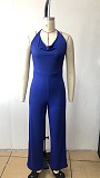 WHOLESALE | Neck Tied Open Back Wide Leg Jumpsuit