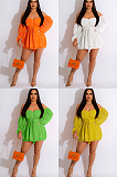 WHOLESALE | Off Shoulder Drawstring Flare Mini Dress
