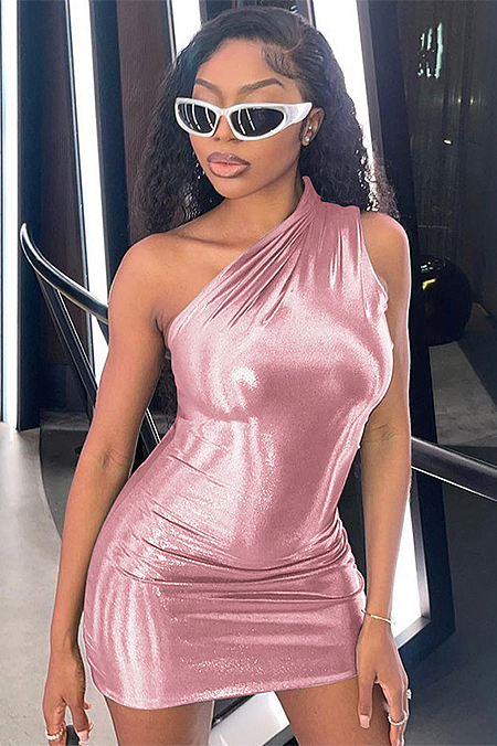 WHOLESALE | One Shoulder Bodycon Mini Dress
