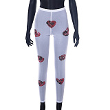 WHOLESALE | Heart Printed See-through Pants
