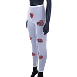 WHOLESALE | Heart Printed See-through Pants