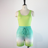 WHOLESALE | Gradient Color Tank Shorts Set