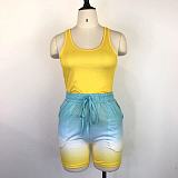 WHOLESALE | Gradient Color Tank Shorts Set