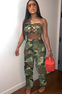 WHOLESALE | Camo Bra Pants Set