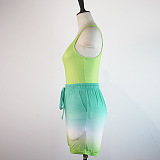 WHOLESALE | Gradient Color Tank Shorts Set