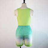 WHOLESALE | Gradient Color Tank Shorts Set
