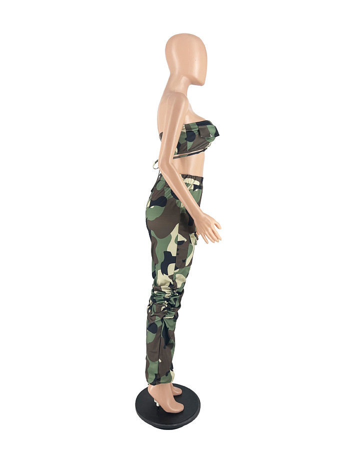WHOLESALE | Camo Bra Pants Set