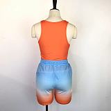 WHOLESALE | Gradient Color Tank Shorts Set