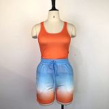 WHOLESALE | Gradient Color Tank Shorts Set