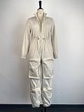 WHOLESALE | Loose Zipper Up Pocket Jumsuit