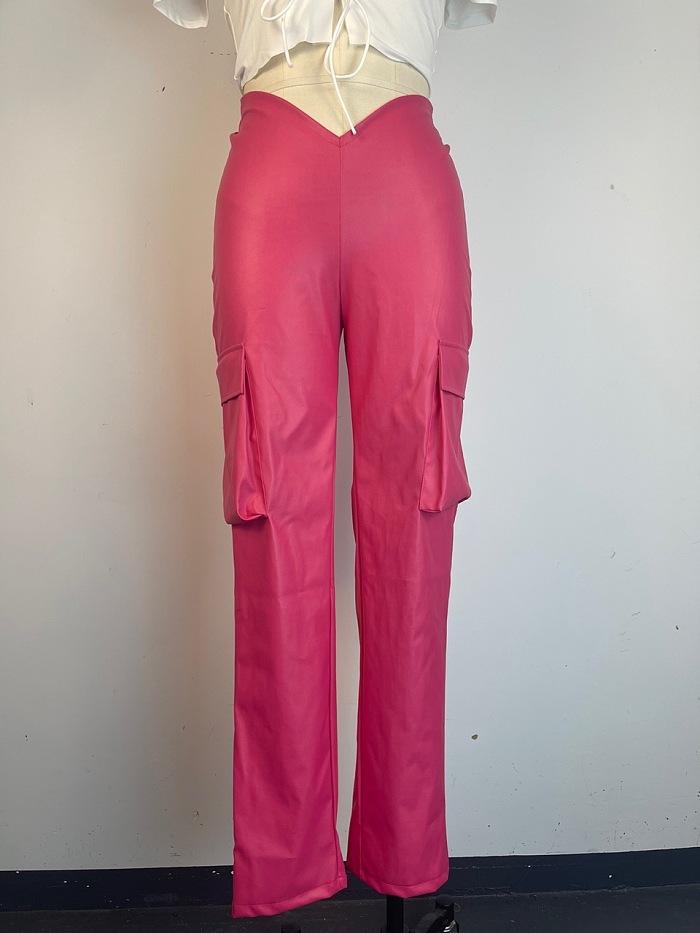 WHOLESALE | PU Material Side Pocket Pants