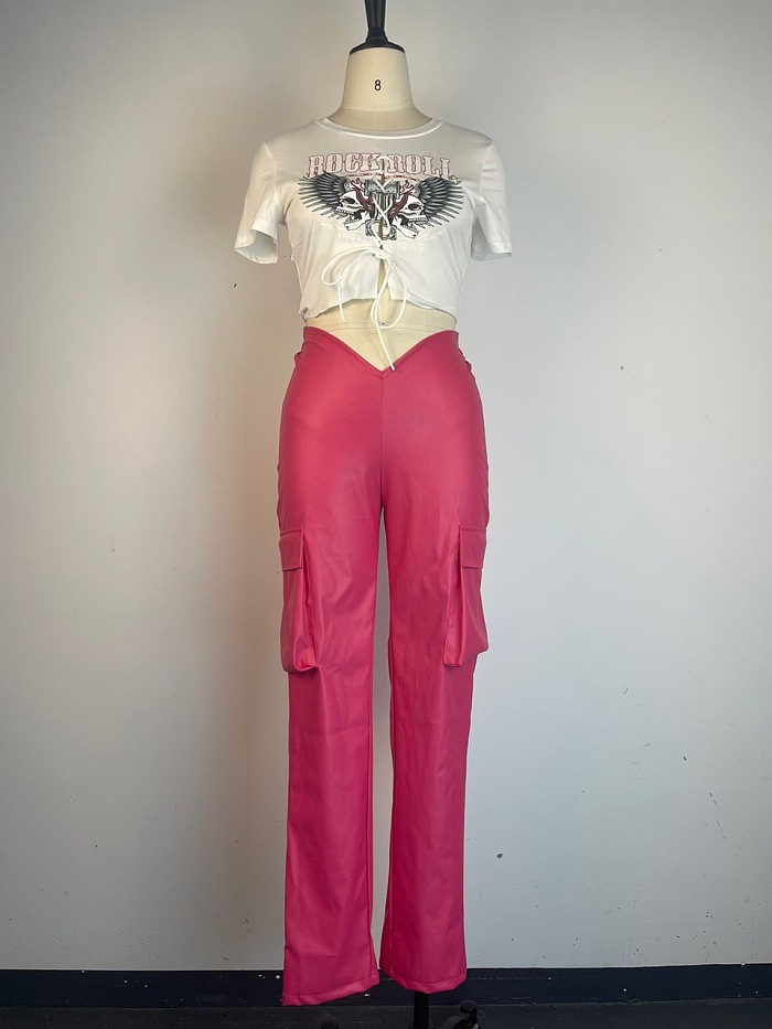 WHOLESALE | PU Material Side Pocket Pants