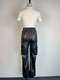 WHOLESALE | PU Material Side Pocket Pants