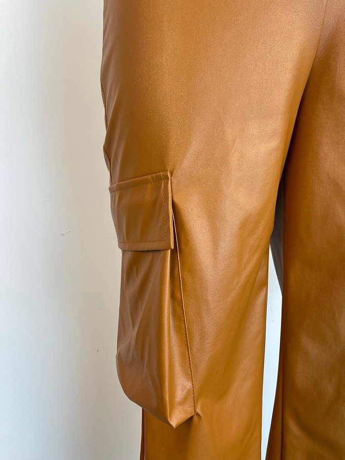 WHOLESALE | PU Material Side Pocket Pants