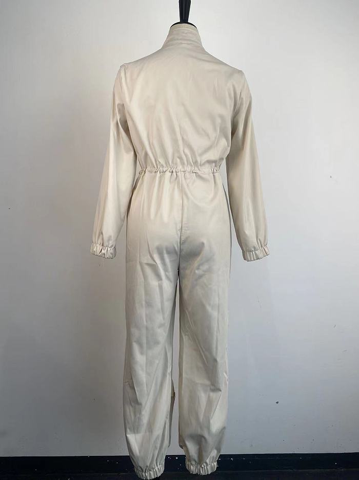WHOLESALE | Loose Zipper Up Pocket Jumsuit