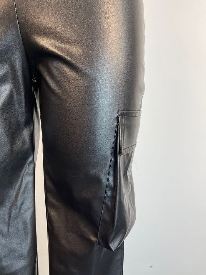 WHOLESALE | PU Material Side Pocket Pants