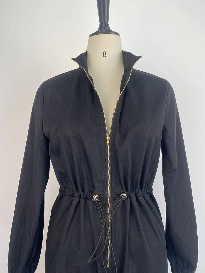 WHOLESALE | Loose Zipper Up Pocket Jumsuit