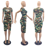 WHOLESALE | GALL  ERY DEPT. Camo Split Dress Set