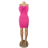 WHOLESALE | Bodycon Front Bow Tank Dress