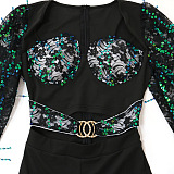 WHOLESALE | Sequins Loose Leg Jumpsuit