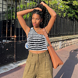 WHOLESALE | Teddy Material Zebra Tank Top