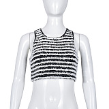 WHOLESALE | Teddy Material Zebra Tank Top