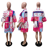 WHOLESALE | Chain Half Button Up Dress