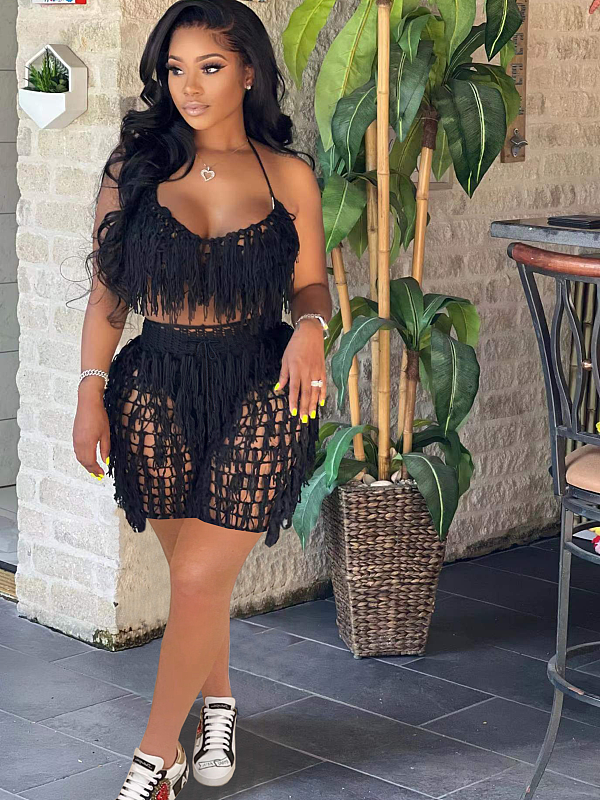 WHOLESALE | Tassel Beach Shorts Set