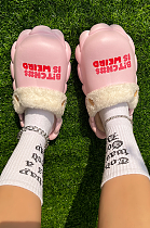 WHOLESALE | BITCH#$ IS WEIRD EVA Foaming Teddy Slipper