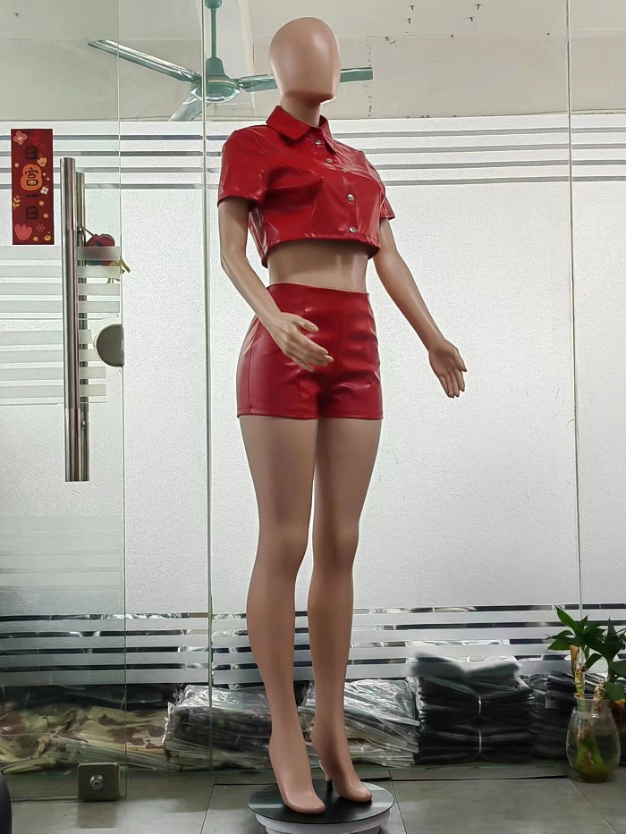 WHOLESALE | Pu Material Crop Set