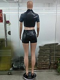WHOLESALE | Pu Material Crop Set