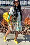 WHOLESALE | Chain Half Button Up Dress