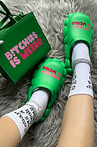 WHOLESALE | BITCH#$ IS WEIRD EVA Foaming Slipper & Purse Set