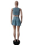 WHOLESALE |  Denim Skirt Set