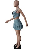 WHOLESALE |  Denim Skirt Set