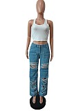 WHOLESALE |  Distress Front Pocket Jeans