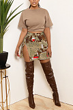 WHOLESALE |  Patchwork Camo Mini Skirt