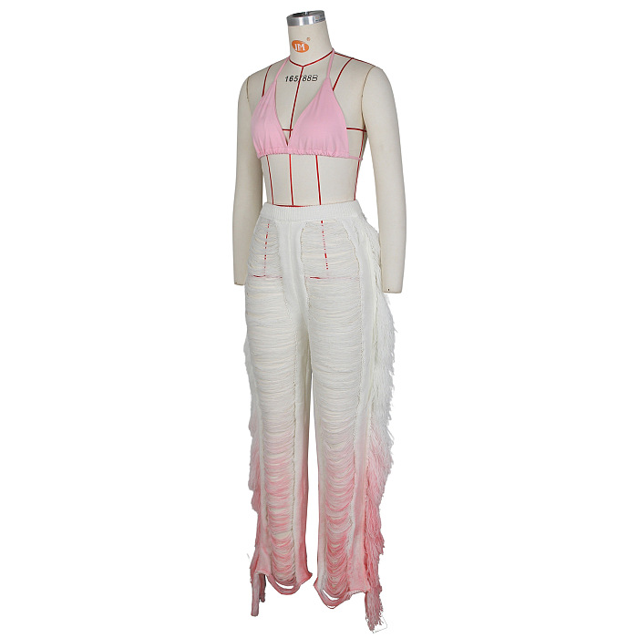 WHOLESALE |  Tassel Gradient Loose Pants
