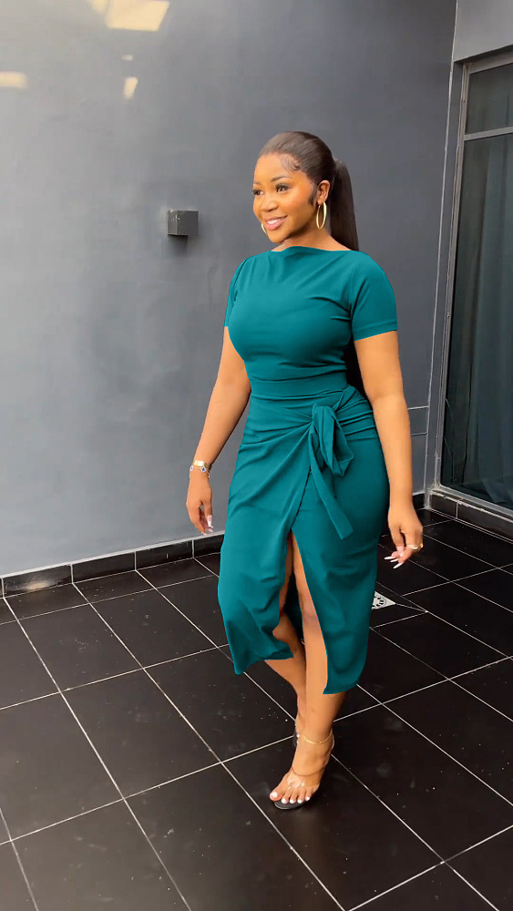WHOLESALE |  Self-tied Skirt Set
