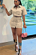 WHOLESALE |  Front Real Pocket Skirt Set in Apricot