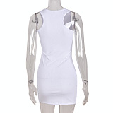WHOLESALE | Pitted Fabric Cross Tank Dress