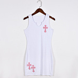 WHOLESALE | Pitted Fabric Cross Tank Dress