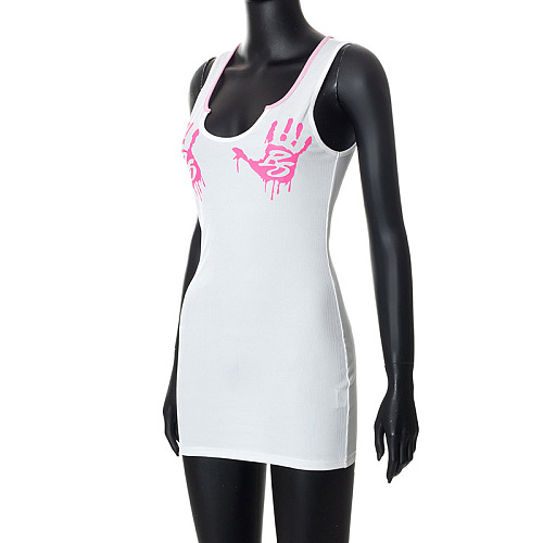 WHOLESALE | Pitted Fabric hands Tank Dress