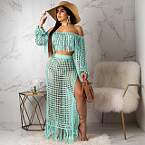 WHOLESALE |  Tassel Hem Hollow-out 2-pieces