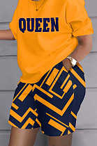 WHOLESALE | Casual Letter Printed Shorts Set