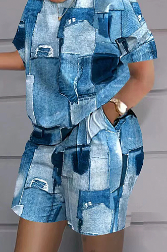 WHOLESALE | Casual Letter Printed Shorts Set
