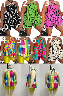 WHOLESALE | Plus Size Halter Shorts Set