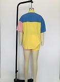 WHOLESALE | Color Block Shirt & Shorts Set