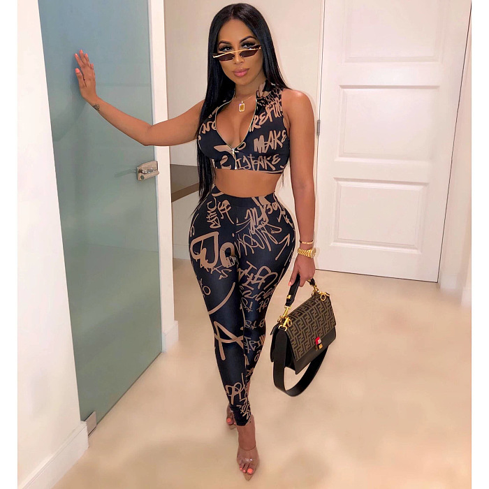 WHOLESALE | Digital Printed Off Shoulder Top & Pants Set
